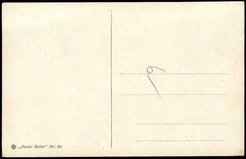 Künstlerkarte Kunstwerk Künstler Maler J. v. Meidling Lohengrin und Elsa 1910