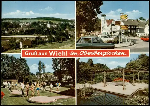 Wiehl Mehrbild-AK Ortsansichten, Waldgasthof Tropfsteinhöhle 1970