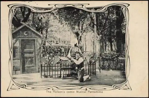 Ansichtskarte  Schausteller The Helbon's comic Musical Pantomime 1911
