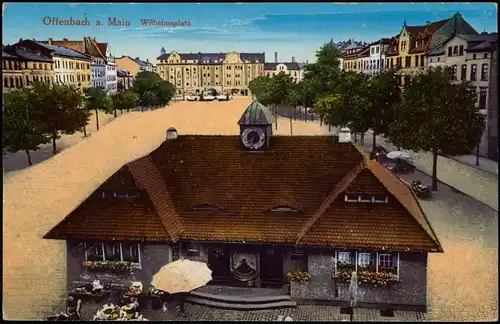 Ansichtskarte Offenburg Wilhelmsplatz 1916  gel. Feldpost