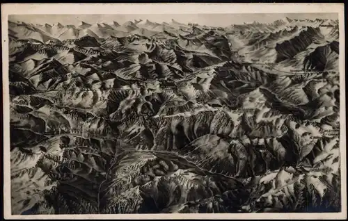 Landkarten AK Veduta panoramica di Bormio al Passo del Cevedale Lombardei 1925
