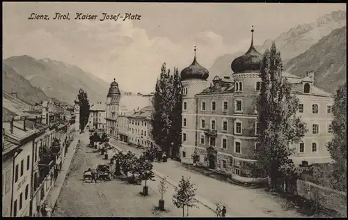 Ansichtskarte Lienz Tirol, Kaiser Josef - Platz 1917