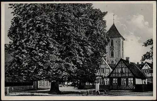 Ansichtskarte Preetz Partie an der Stadtkirche 1939