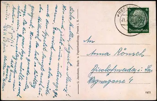 Ansichtskarte Preetz Partie an der Stadtkirche 1939