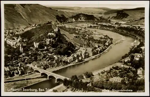 Ansichtskarte Saarburg/Trier Luftbild Fliegeraufnahme 1932