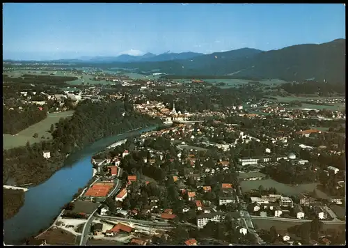Ansichtskarte Bad Tölz Luftbild Gesamtansicht vom Flugzeug aus 1974