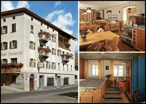 Münstertal Val Müstair Mehrbildkarte Hotel Münsterhof RESTAURANT CAFE 1973