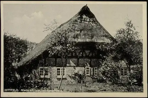 Ansichtskarte Hittfeld-Seevetal Niedersächsisches Bauernhaus 1940