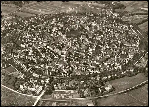 Ansichtskarte Nördlingen Luftbild Originalluftaufnahme 1960