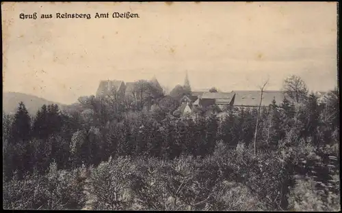 Ansichtskarte Reinsberg (Sachsen) Blick auf die Stadt - Amt Meißen 1934