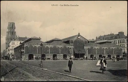 CPA Lille Les Halles Centrales 1913