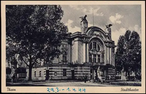 Postcard Thorn Toruń Stadttheater 1944