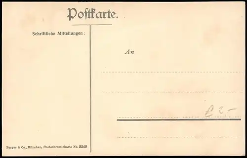 Ansichtskarte München Kgl. Schloss mit Hofgarten 1910