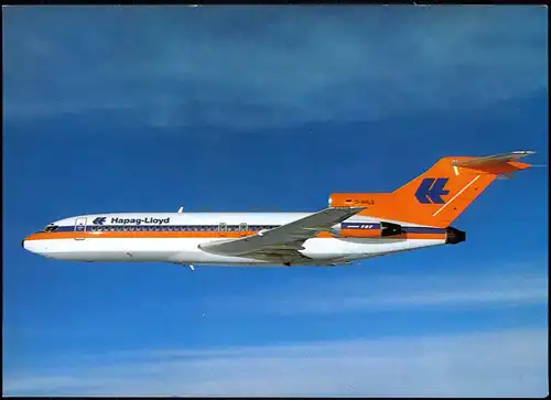 Ansichtskarte  Flugzeug Airplane Hapag-Lloyd Boeing-Jet 727-100 1980