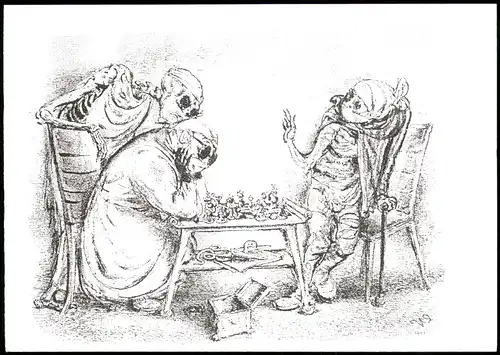 Ansichtskarte  Schach Chess - Spiel - Figuren beim Spiel 2006