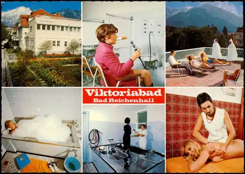 Bad Reichenhall Kuranstalt Viktoriabad mit Anwendungsbereichen 1982