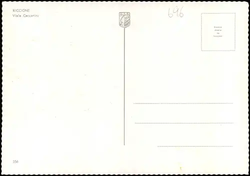 Cartoline Riccione Viale Ceccarini 1978