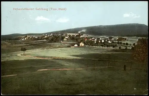 Ansichtskarte Gehlberg Blick auf die Stadt 1925