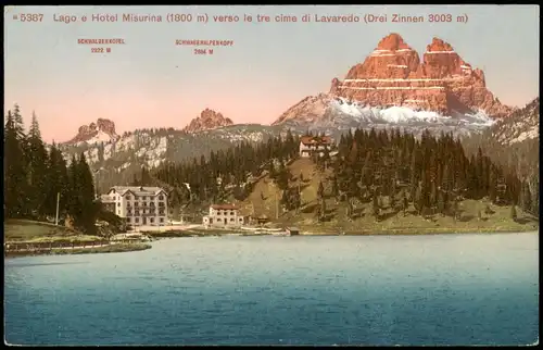 Hayden Cortina d’Ampezzo | Anpëz | Anpezo Misurinasee  Misurina u. Hotel 1912