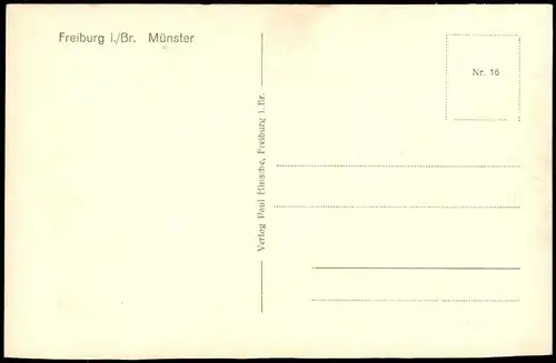 Freiburg im Breisgau Münster aus der Vogelschau-Perspektive 1930