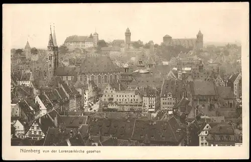 Ansichtskarte Nürnberg Panorama-Ansicht Stadt-Ansicht 1914