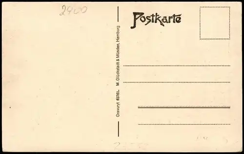 Ansichtskarte Lübeck Rathaus (Town Hall Building) 1920