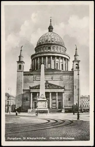 Ansichtskarte Potsdam St. Nikolaikirche Church St. Nicholas 1930