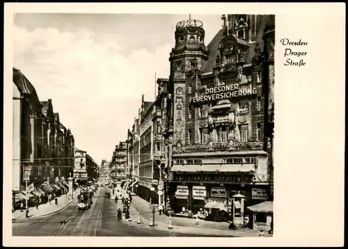 Seevorstadt-Dresden Prager Straße (vor der Zerstörung im 2. Weltkrieg) 1955