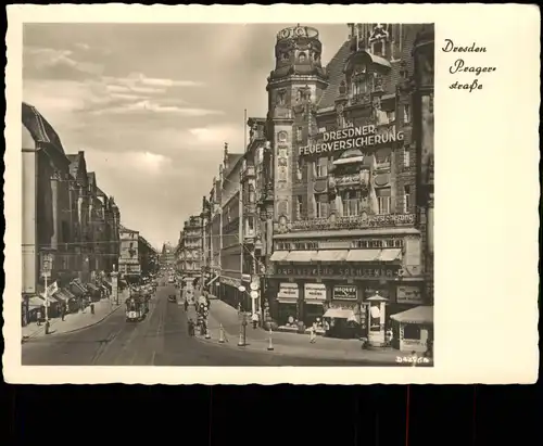 Seevorstadt-Dresden Prager Straße (anno 1945 vor der Zerstörung) 1955