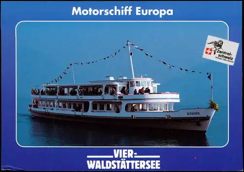 Motorschiff EUROPA Zweideck-Salon-Motorschiff i.d. Schweiz 1976