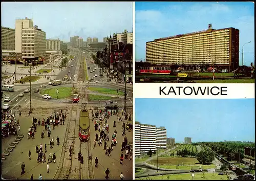 Kattowitz Katowice Ulica Czerwonej. Superjednostka. Ulica  Dzierżyńskiego 1981