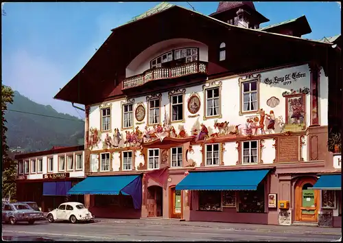 Ansichtskarte Oberammergau Geburtshaus des Heimatdichters Ludwig Thoma 1980