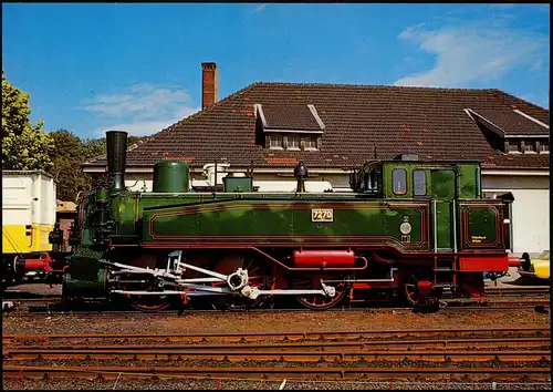 Ansichtskarte Bochum Tenderlokomotive T 9 "Cöln 7270", Eisenbahnmuseum 1974