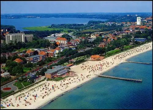 Ansichtskarte Eckernförde Luftbild Ostseebad vom Flugzeug aus 2000