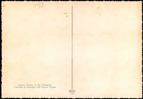 Philippines Various Dances of the Philippines Barangay Folk Dance Troupe 1970