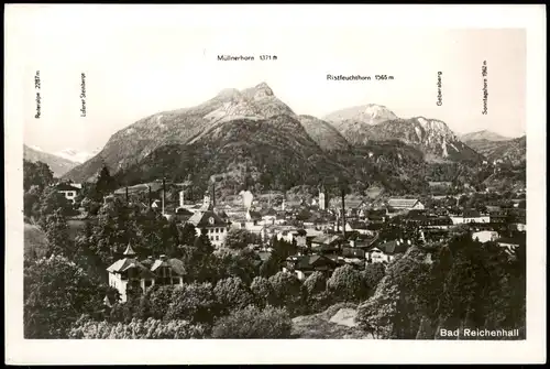 Ansichtskarte Bad Reichenhall Panorama 1942   im 2. Weltkrieg   Feldpost