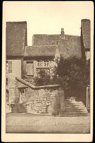 Rothenburg ob der Tauber Meßners-Wohnung Haus Gebäudeansicht 1930