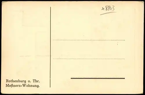 Rothenburg ob der Tauber Meßners-Wohnung Haus Gebäudeansicht 1930