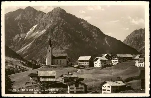 Ansichtskarte Hirschegg-Mittelberg/Vorarlberg Panorama-Ansicht 1940