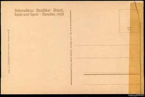 Dresden Jahresschau Deutscher Arbeit (Ausstellung) Lesehalle 1923