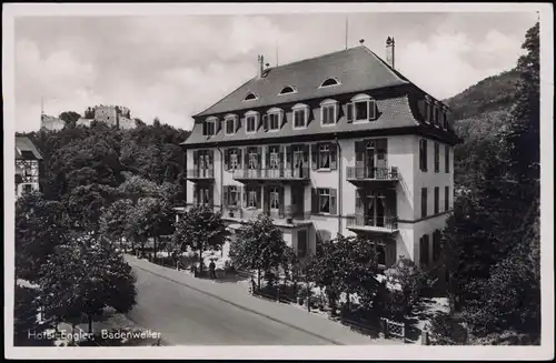 Ansichtskarte Badenweiler Hotel Engler 1932