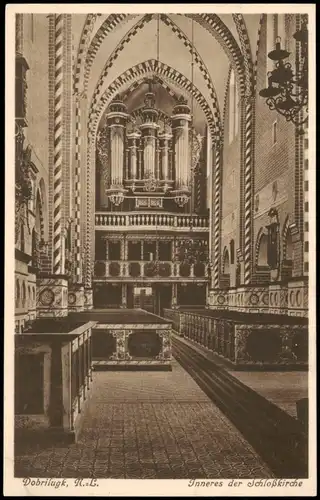 Ansichtskarte Doberlug-Kirchhain Dobrilugk Schloßkirche, Orgel 1928