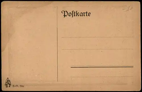 Ansichtskarte Hamburg Hof Partie in der Steinstraße (Künstlerkarte) 1920