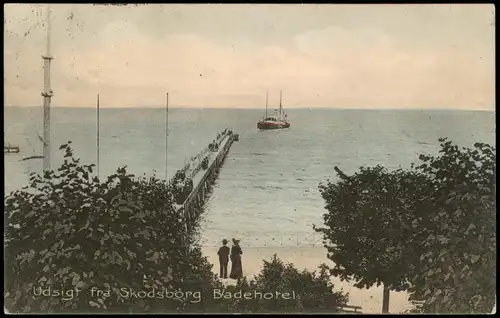 Postcard Skodsborg Skodsborg Udsigt fra Skodsborg Badehotel 1910