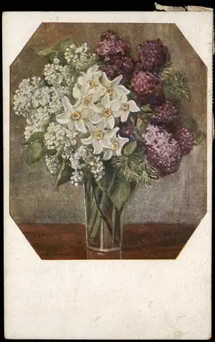 Ansichtskarte  Fauna Pflanzen & Blumen (Künstlerkarte) Blumenstrauß 1920