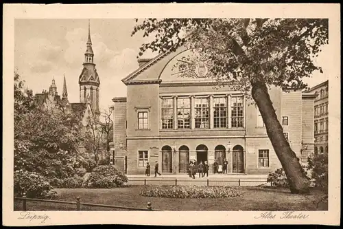 Ansichtskarte Leipzig Partie Altes Theater 1910