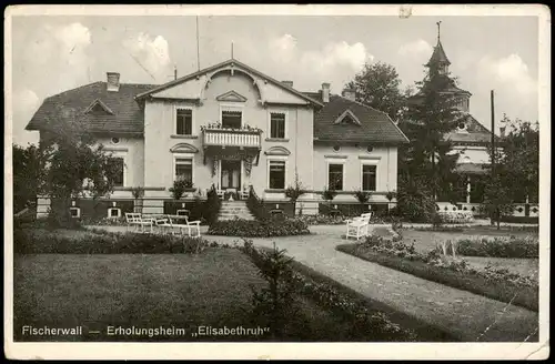 Ansichtskarte Fischerwall-Gransee Erholungsheim Elisabethruh 1928