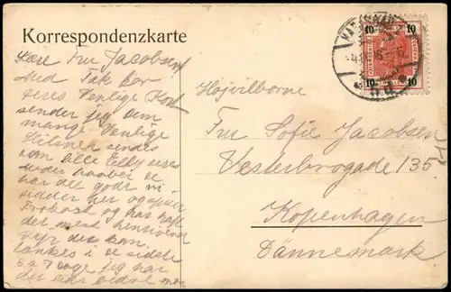 Postcard Karlsbad Karlovy Vary Café Posthof. colorierte AK 1906