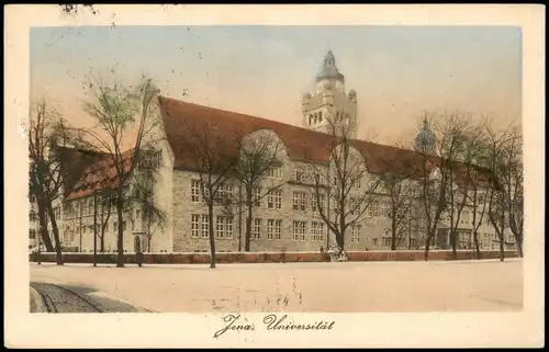 Ansichtskarte Jena Universität (colorierte AK) 1916