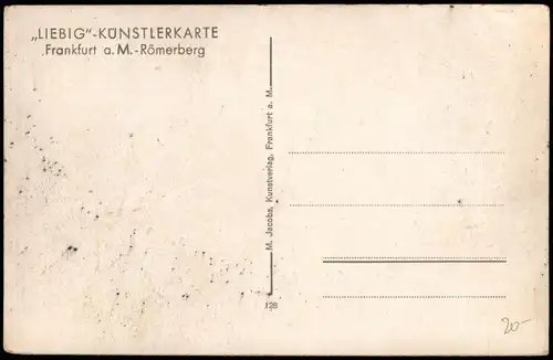 Ansichtskarte Frankfurt am Main Römerberg - Künstlerkarte 1932